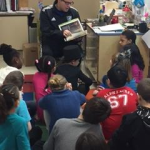 Greg Valesquez from West Des Moines Soccer Club reading to a fourth grade classroom!