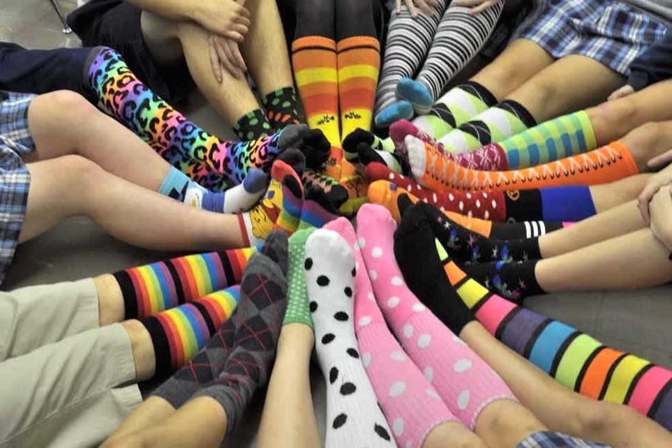 Crazy Sock Day At School